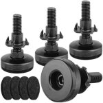 Lot de 4 pieds de nivellement r�glables avec filetage 3 / 8  - 16 pour meubles et de table avec �crou ...