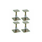 Lot de 4 pieds de poteau rglable pprc hauteur 100  150 mm simpson