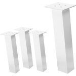 Ml - design - lot de 4 pieds de table inclinés h42 cm, blanc brillant, en acier laqué Époxy, profil carré ... Ml - design - lot de 4 pieds de table inclinés h42 cm, blanc brillant, en acier laqué Époxy, profil carré ...