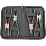 Lot de 4 pinces à circlips 7 pouce droite courbe interieur extérieure ensembles de pinces avec housse ... Lot de 4 pinces à circlips 7 pouce droite courbe interieur extérieure ensembles de pinces avec housse ...