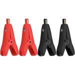 Lot de 4 pinces crocodiles, pinces de test kelvin lcr