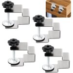Lot de 4 pinces de montage pour façade de tiroir, pinces de montage universelles pour armoire, pinces ... Lot de 4 pinces de montage pour façade de tiroir, pinces de montage universelles pour armoire, pinces ...