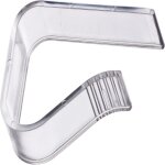 Lot de 4 pinces � nappe en plastique transparent pour tables jusqu?� 27 mm d?�paisseur