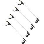 Lot de 4 pinces de pr�hension en aluminium noir fackelmann