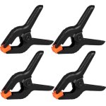 Lot de 4 pinces � ressort , pinces en plastique de 15 cm , pinces d'arri�re - plan , pinces robustes ...
