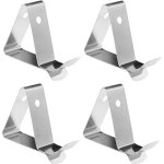 Lot de 4 pinces de sonde de thermom�tre en acier inoxydable, supports de sonde de temp�rature pour tasse ...