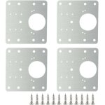 Alovez - lot de 4 plaques de réparation de charnière en acier inoxydable pour fixer la pièce de réparation ... Alovez - lot de 4 plaques de réparation de charnière en acier inoxydable pour fixer la pièce de réparation ...