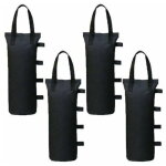 Lot de 4 poids de gazebo pour tonnelle et pavillon, sac de lestage sable pour jambes, tentes pare - soleil, ...