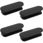 Lot de 4 poignes adhsives pour portes de balcon, meubles, portes vitres et fentres ? noir