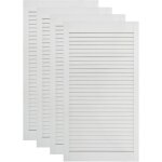 Lot de 4 portes bois de pin massif portes  persiennes portes d'armoire portes d'etagres revtement ...