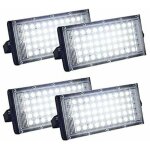 Lot de 4 projecteurs led d'extrieur ultra lumineux ip66 tanche pour cour, garage, terrain de sport ...