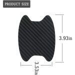 Lot de 4 protections universelles en fibre de carbone pour poignes de portires de voiture, rsistantes ...