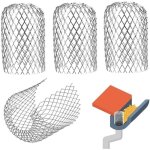 Lot de 4 prot�ge goutti�res extensibles en m�tal, filtre anti feuilles pour goutti�res protection contre ...