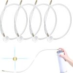 Lot de 4 rallonges de buse de pulv�risation de 4, 5 mm pour a�rosol de 25 cm (360 degr�s)