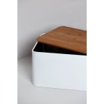 Lot de 4 rangements cuisine bianco wenko boite  pain couvercle planche  dcouper bambou et 3 boites ...
