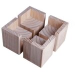 Lot de 4 rehausseurs de lit, rehausseurs en bois pour meubles lourds Lot de 4 rehausseurs de lit, rehausseurs en bois pour meubles lourds