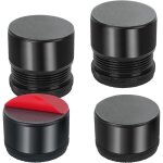 Lot de 4 rehausseurs de lit, pieds de meubles r�glables en hauteur de 2, 7 - 4, 0 cm, rehausseurs de ...