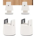 Lot de 4 rehausseurs de lit rglables de 6  8 cm avec pince  vis, pour charges lourdes, convient pour ...