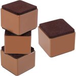 Lot de 4 rehausseurs de meubles en acier carbone de 5 cm, rehausseurs de lit de 6 cm, rehausseurs de ...