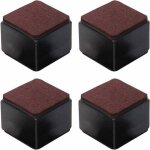 Lot de 4 rehausseurs de meubles autocollants en acier au carbone - 50 mm de hauteur pour lits, canapés, ... Lot de 4 rehausseurs de meubles autocollants en acier au carbone - 50 mm de hauteur pour lits, canapés, ...