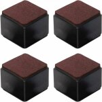 Lot de 4 rehausseurs de meubles autocollants en acier au carbone - 50 mm de hauteur pour lits, canapés, ... Lot de 4 rehausseurs de meubles autocollants en acier au carbone - 50 mm de hauteur pour lits, canapés, ...