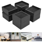 Lot de 4 rehausseurs de meuble, blocs de levage de meubles, echasses robustes de 7. 5cm pour lit, canap�, ...