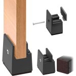 Lot de 4 rehausseurs de meubles r�glables avec pince � vis - 5 cm - pour canap�, table et lit - pour ...