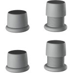 Lot de 4 rehausseurs r�glables antid�rapants pour meubles, lits, canap�s, tables et chaises, pieds de ...