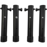 Mob event pro ? lot de 4 r�hausseurs pour tables pliantes ? acier �poxy noir ? hauteur 17 cm ? double ...