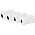 Lot de 4 rouleaux de papier thermique transparent 57 x 40 mm - einnenffer - id�al pour tickets de caisse ...