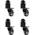 Lot de 4 roulettes pivotantes en forme de l pour support de fleurs, meubles, biblioth�que, capacit� de ...