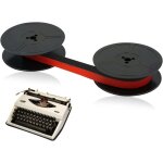 Lot de 4 ruban de machine � �crire gr1, compatible avec manuelle � double bobine gr4 gr1 groupe 4, couleur ...