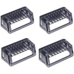 Lot de 4 sabots de rasage philips cp0364 3 mm, compatibles avec les rasoirs qp2520, qp2521, qp2522, qp2530, ...