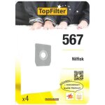 Lot de 4 sacs aspirateur nilfisk topfilter premium