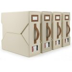 Lot de 4 sacs rangement drap de lit - boite rangement sous lit et organisateur de dressing pliable avec ...