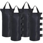 Lot de 4 sacs de sable pour tonnelle, tente, baldaquin, poids pour les pieds, sac de sable, sac d'ext�rieur, ...