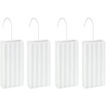 Lot de 4 saturateurs humidificateurs wenko evaporateur pour radiateur, a suspendre avec crochets, climat ...