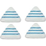 Lot de 4 serpill�res de rechange pour nettoyeur vapeur triangulaire pour h2o x5