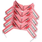 Lot de 4 serre - joints  angle droit de 90 degrs, pour travail du bois, rglable, tau  onglet pour ...