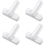 Lot de 4 serrures loquets bloque poignee s�curit� domestique suppl�mentaire remplacement pour maison ...