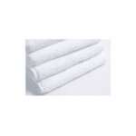 Lot de 4 serviettes de bain blanches coton 70 x 140 cm 500gr / m2