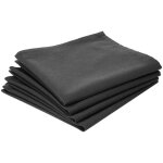 Lot de 4 serviettes de table coton gris ardoise 40x40cm atmosphera créateur d'intérieur Lot de 4 serviettes de table coton gris ardoise 40x40cm atmosphera créateur d'intérieur