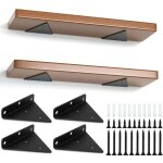 Lot de 4 supports d'�tag�re flottants , support etagere triangle , �querre d'�tag�re murale angle droit ...