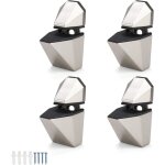 Lot de 4 supports d'tagre en verre clips mtalliques rglables pour verre de 3  15 mm, idal pour ...