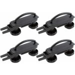 Lot de 4 supports de fixation en u universels pour coffre de toit de voiture - largeur int�rieure avec ...