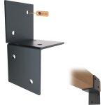 Lot de 4 support mural pergola 91 x 91 mm ? rev�tement en poudre anthracite ral 7016 ? connecteur plat ...