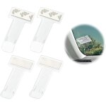 Lot de 4 supports de ticket de voiture transparents � clip pour permis de stationnement, porte - permis ...