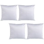 Lot de 4 taies d'oreiller vierges  sublimation, dcoration pour chambre  coucher, oreillers de sommeil, ...