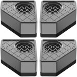 Lot de 4 tapis anti - vibrations pour lave - linge, pieds de lave - linge absorbants et antidrapants ...