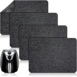 Lot de 4 tapis antid�rapants pour friteuse � air, noirs, pour cafeti�re et micro - ondes, 40 x 30 cm